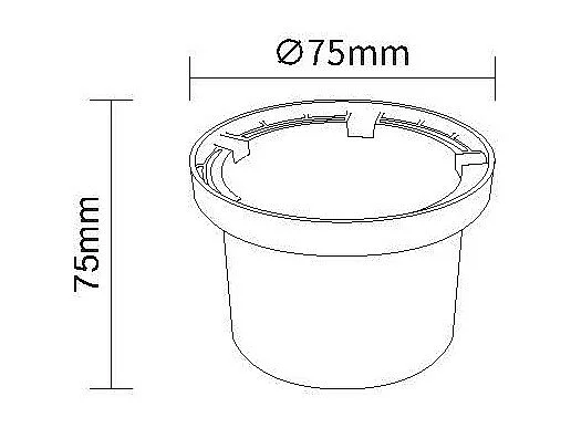 Foco Exterior LED 3W Solid Empotrable Suelo Inox 3000K Blanco Cálido