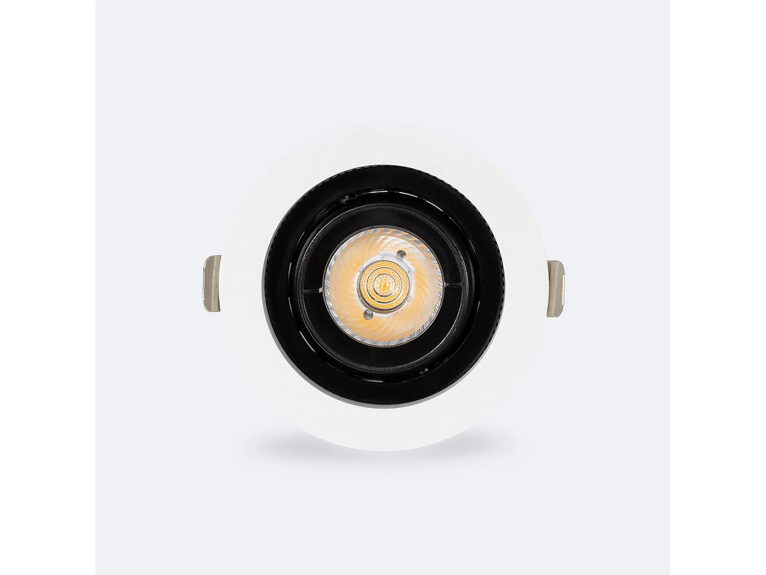 Spot LED Downlight COB Rond Orientable 360º (UGR19) High Lumen CRI90 Expert Color No Flicker 7W Coupe Ø 80mm  No Flicker 6000K Blanc froid