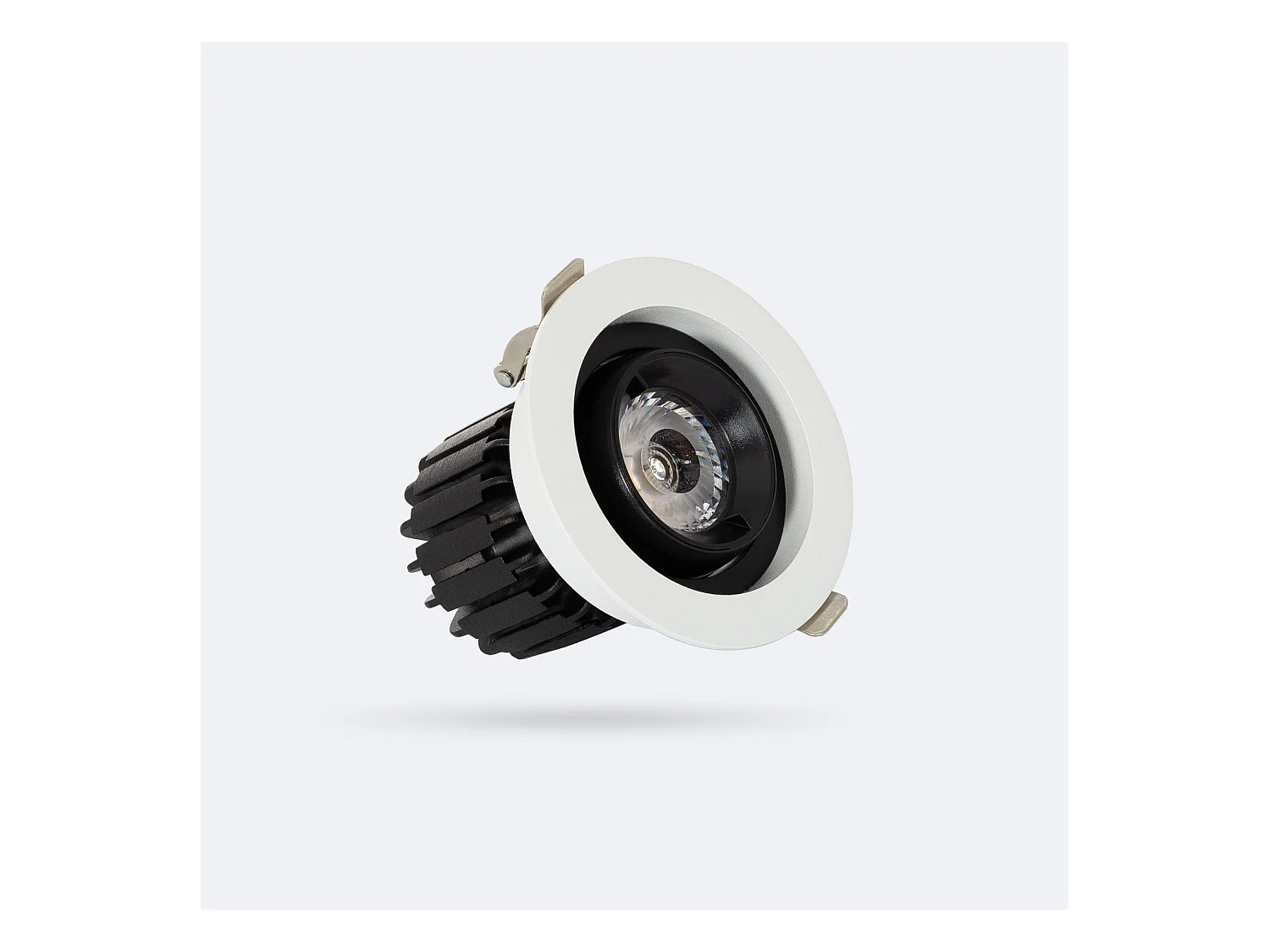 Spot LED Downlight COB Rond Orientable 360º (UGR19) High Lumen CRI90 Expert Color No Flicker 7W Coupe Ø 80mm  No Flicker 6000K Blanc froid