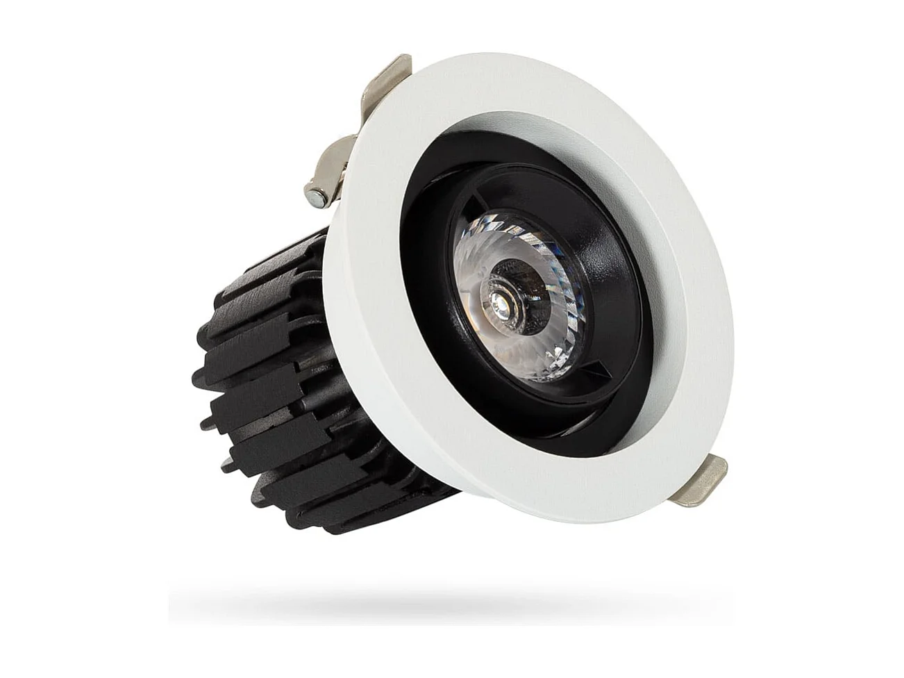 Spot LED Downlight COB Rond Orientable 360º (UGR19) High Lumen CRI90 Expert Color No Flicker 7W Coupe Ø 80mm  No Flicker 6000K Blanc froid