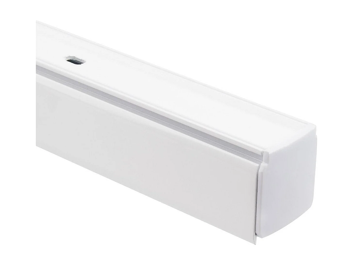 Rail Triphasé Aluminium 1 Mètre pour Spots LED Blanc
