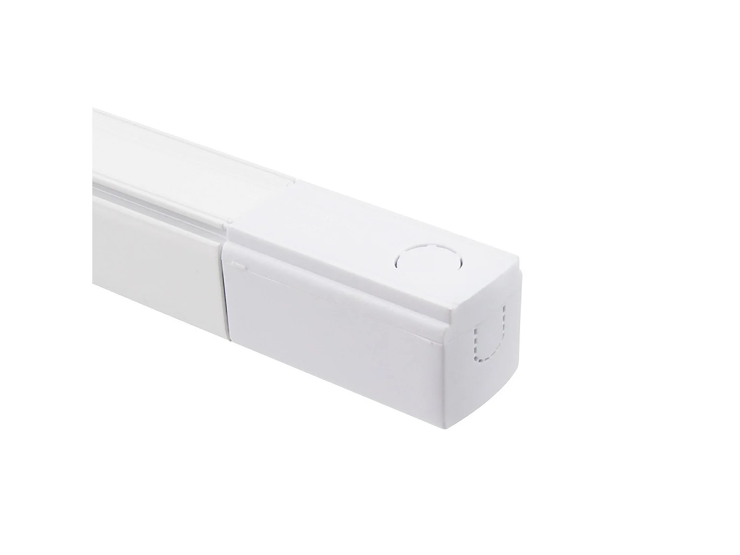 Rail Triphasé Aluminium 1 Mètre pour Spots LED Blanc