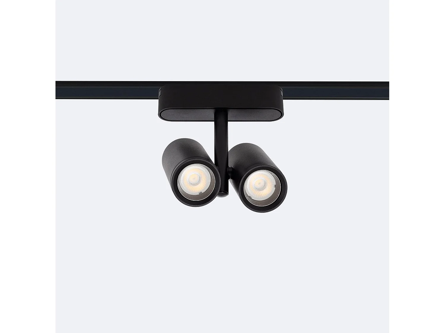 Spot LED sur Rail Magnétique 25mm Extra-Plat 16W Quartz 48V Noir 4000K Blanc neutre