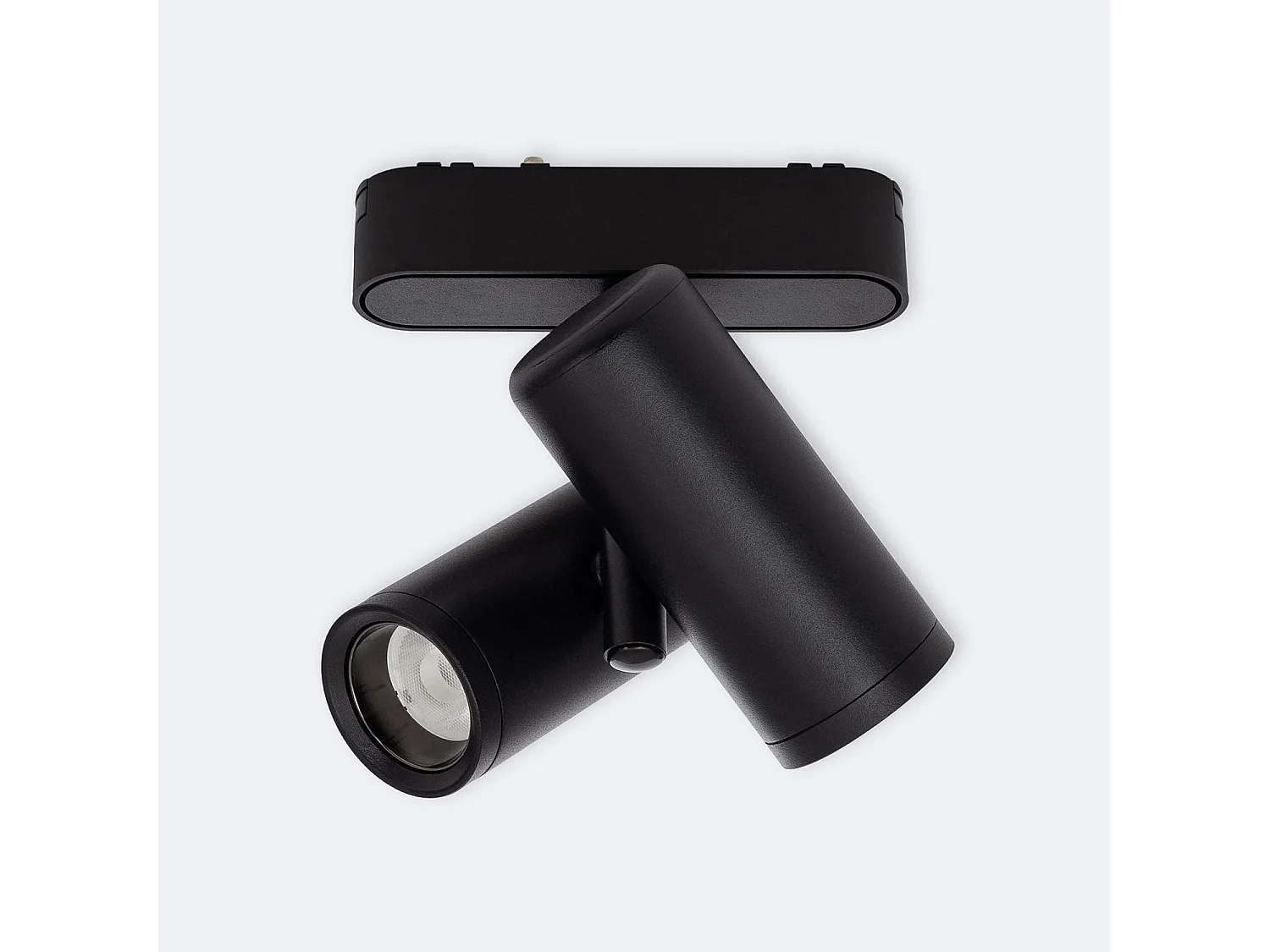 Spot LED sur Rail Magnétique 25mm Extra-Plat 16W Quartz 48V Noir 4000K Blanc neutre