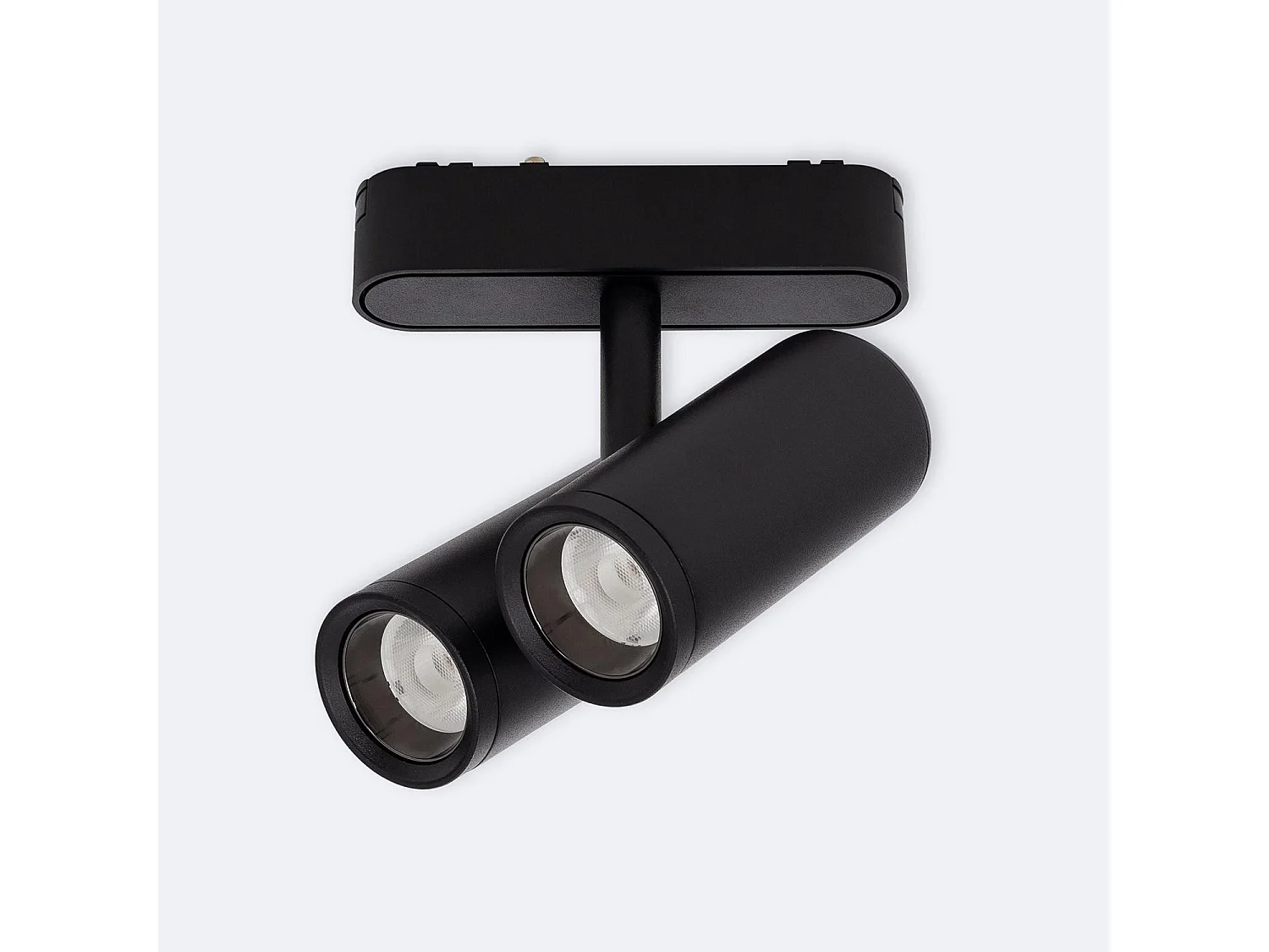 Spot LED sur Rail Magnétique 25mm Extra-Plat 16W Quartz 48V Noir 4000K Blanc neutre