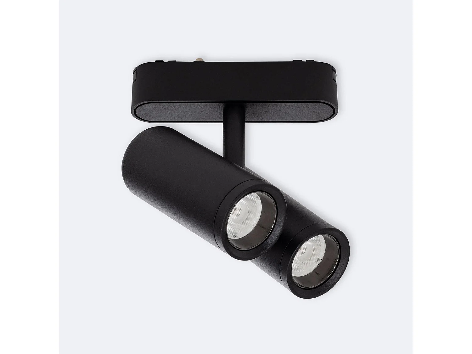 Spot LED sur Rail Magnétique 25mm Extra-Plat 16W Quartz 48V Noir 4000K Blanc neutre