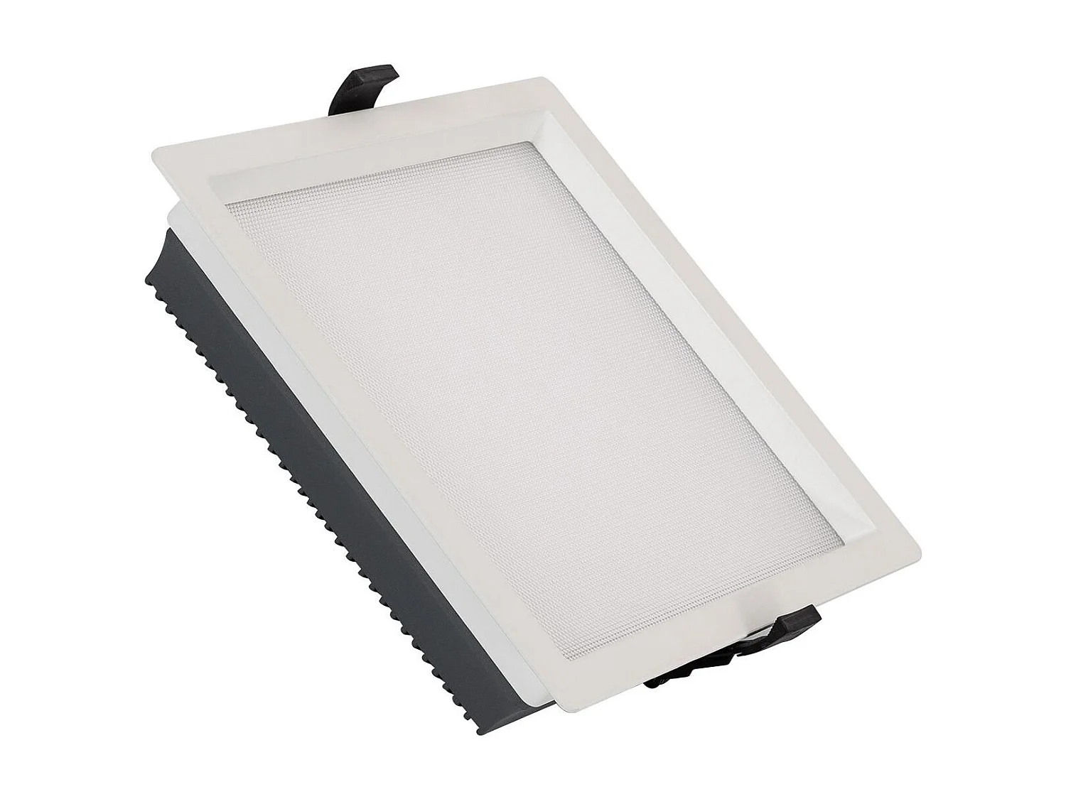 Downlight LED 30W Carré  Aero 130 lm/W Microprismatique  Coupe 210x210 mm 4000K Blanc neutre