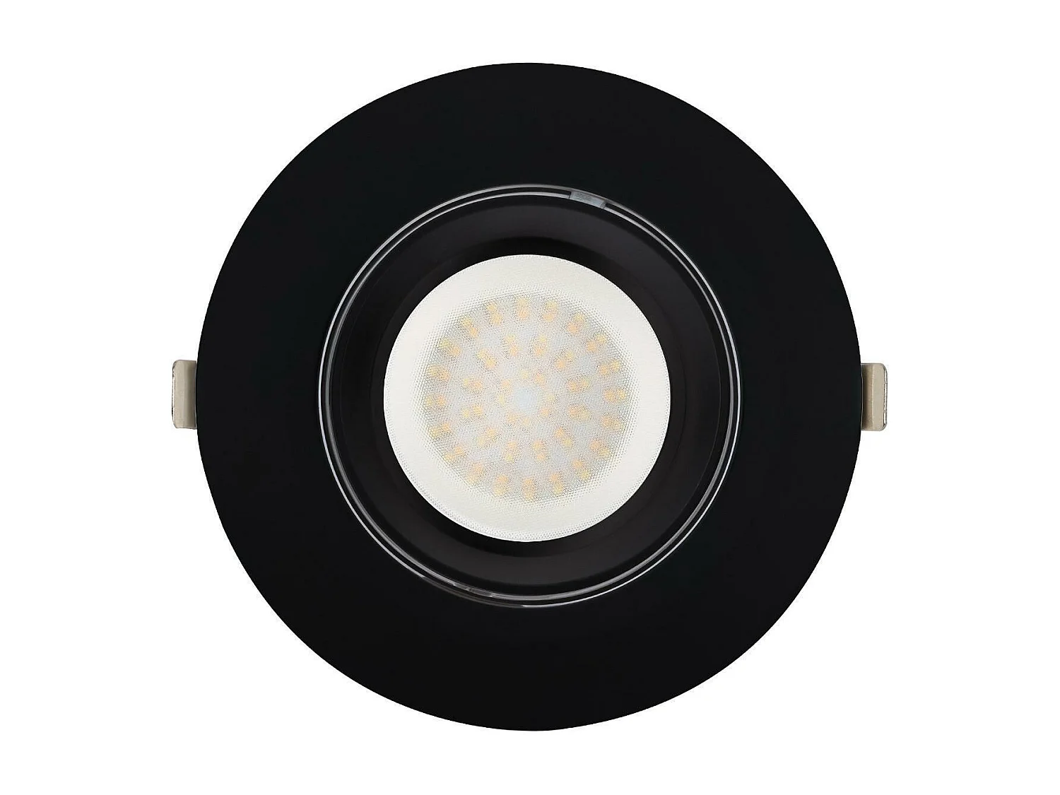 Downlight LED 60W Rond Orientable  120 lm/W LIFUD Coupe Ø 200 mm Noir Blanc Neutre No Flicker 4000K