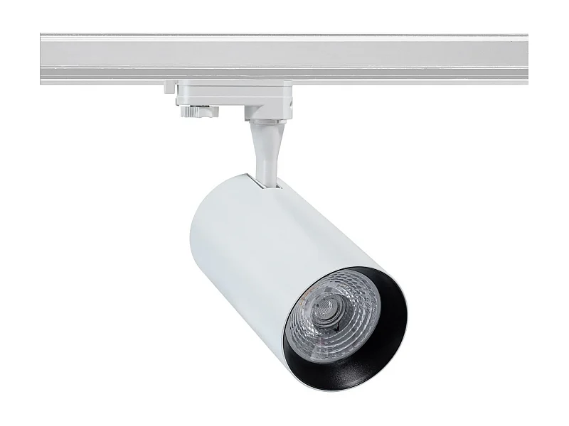 Spot LED sur Rail Triphasé 30W Vulcan Blanc 3000K Blanc chaud