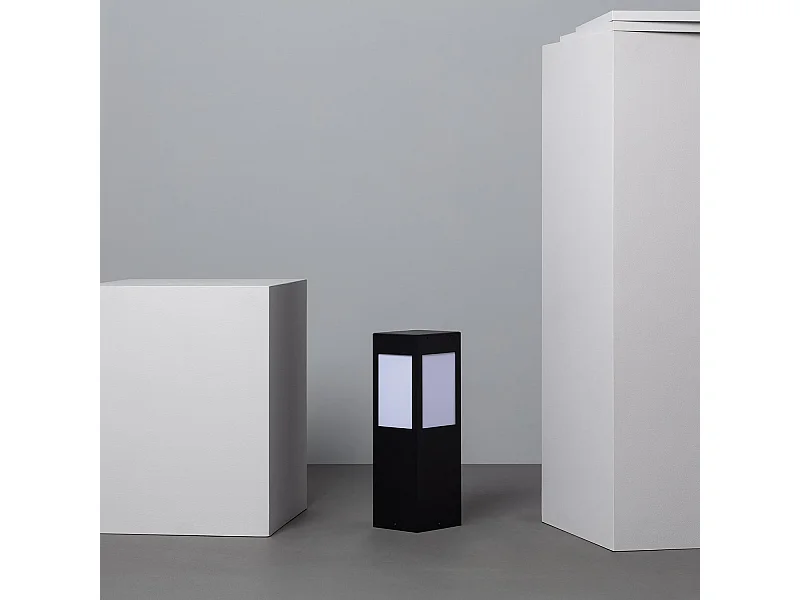 Baliza Solar Exterior LED Superficie Pie 40cm con Detector de Movimiento Kenya 3000K Blanco Cálido