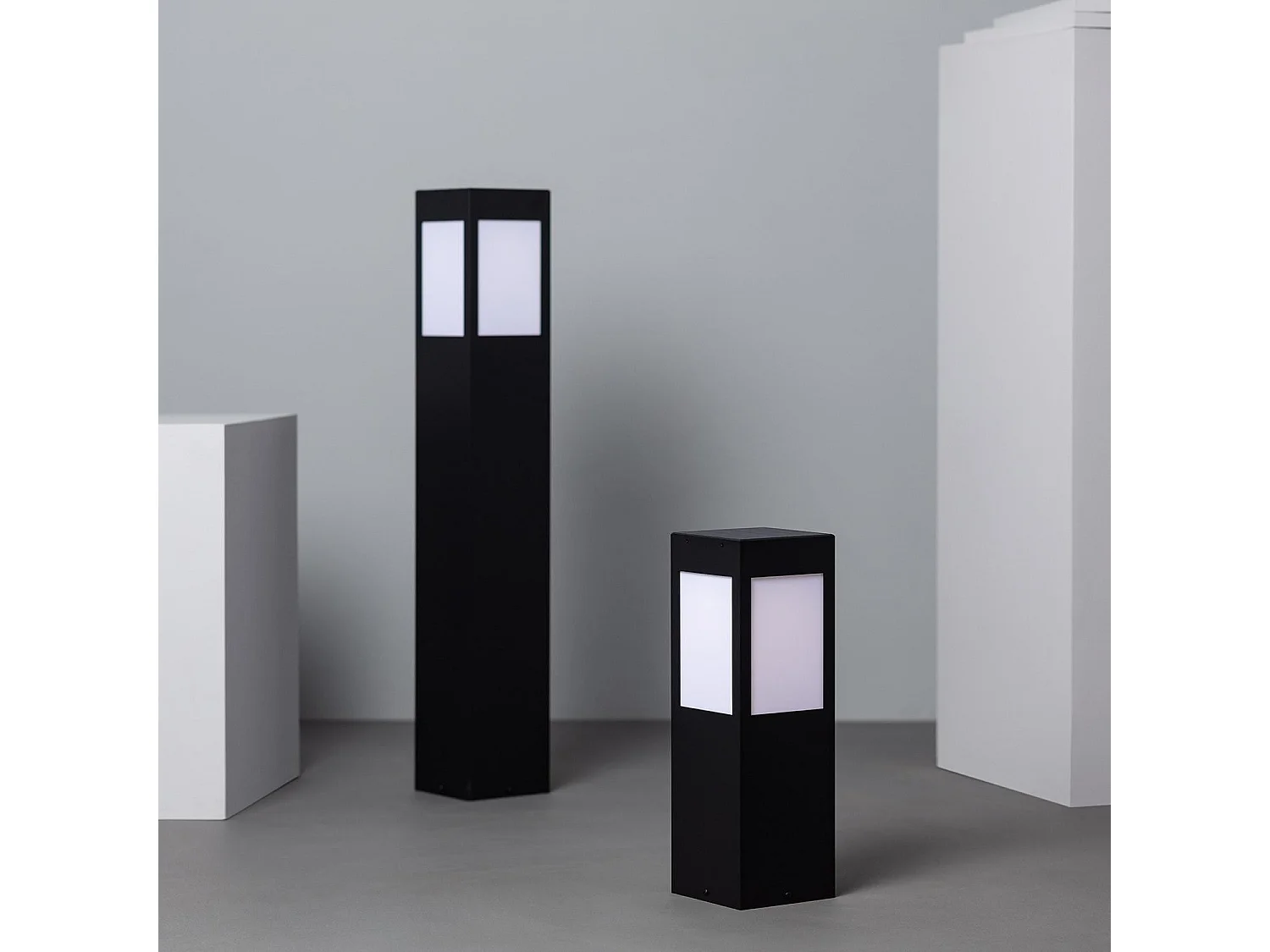 Balise LED Solaire Extérieure en Saillie sur Pied 40cm Kenya avec Détecteur de Mouvement Radar  3000K Blanc chaud