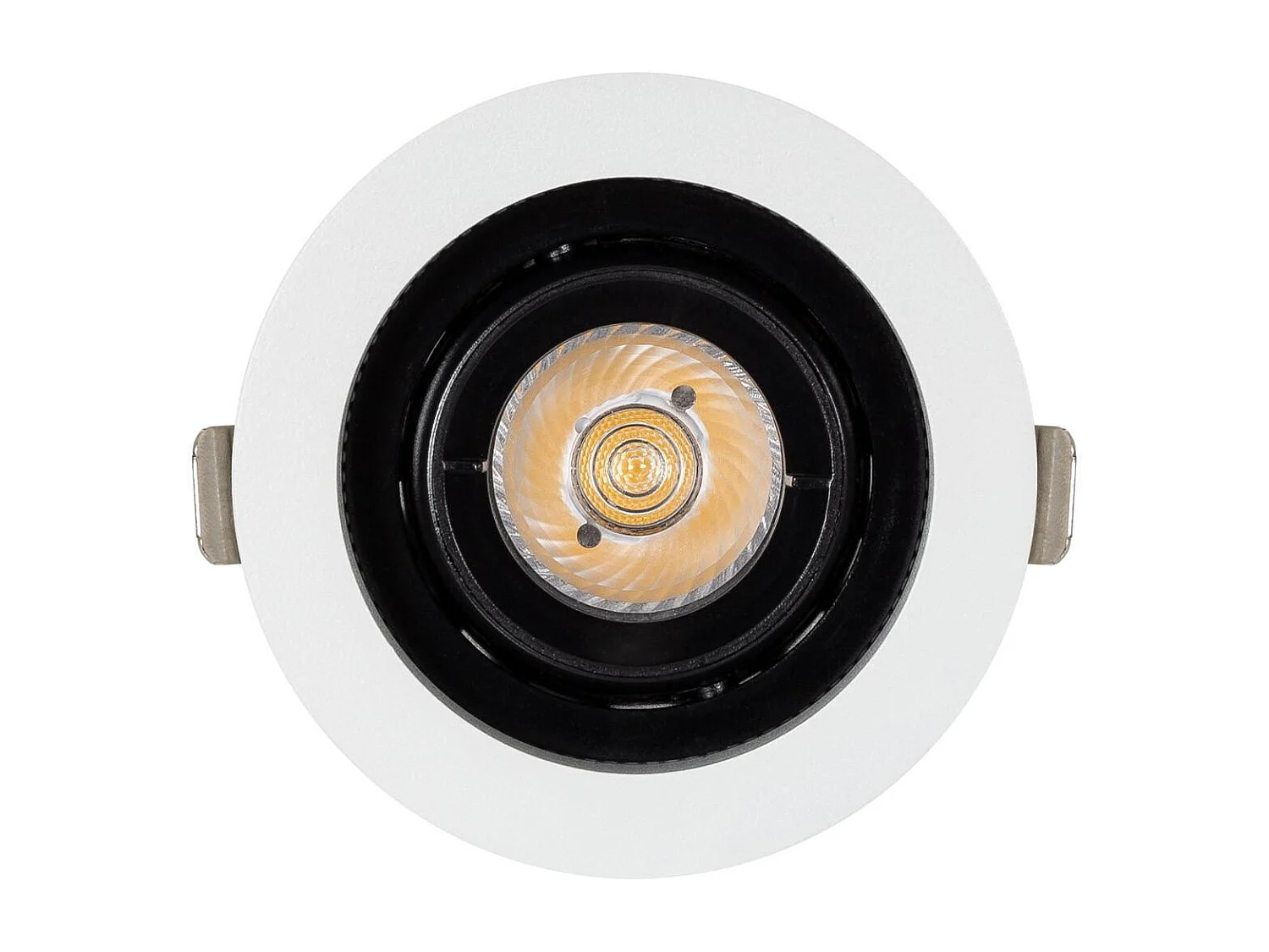 Faretto Downlight LED 12W COB Orientabile 360º Circolare Foro Ø 100mm CRI90 Expert Color No Flicker No Flicker 4000K Bianco Naturale