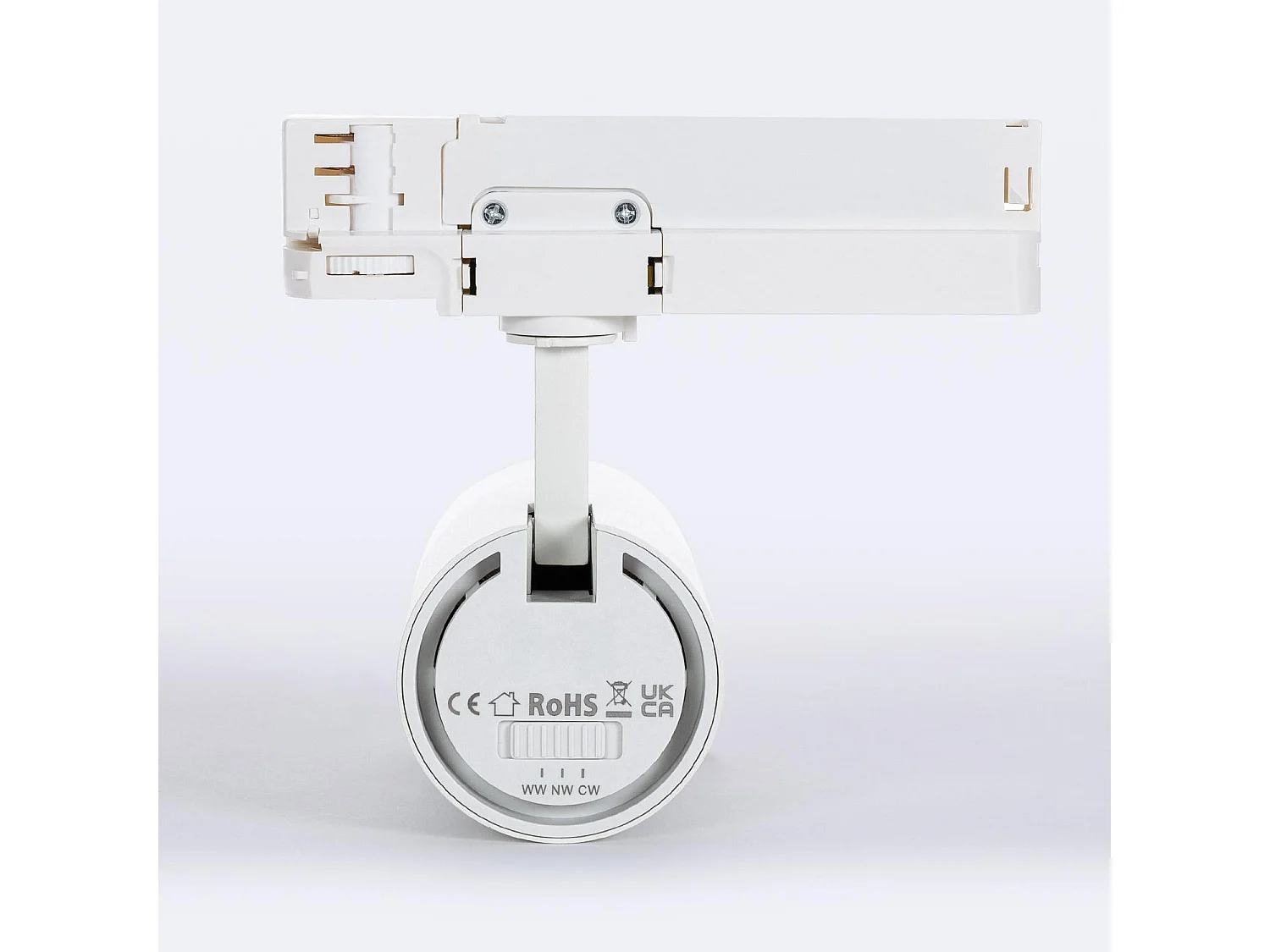 Spot LED sur Rail Triphasé 20W Wild CCT Sélectionnable Multi-Angle 24-60º Noir