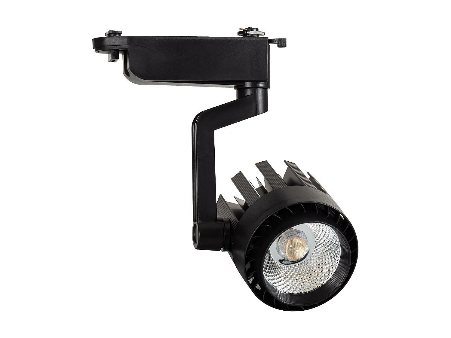 Spot LED sur Rail Monophasé 30W Dora Noir 4000K Blanc neutre