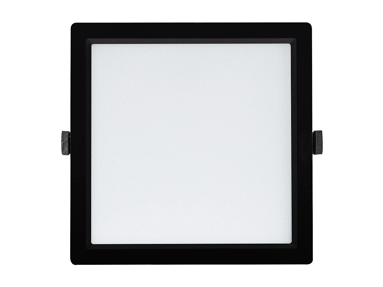 Downlight LED 40W Carré  Aero 130 lm/W Microprismatique  Coupe 210x210 mm Noir 4000K Blanc neutre