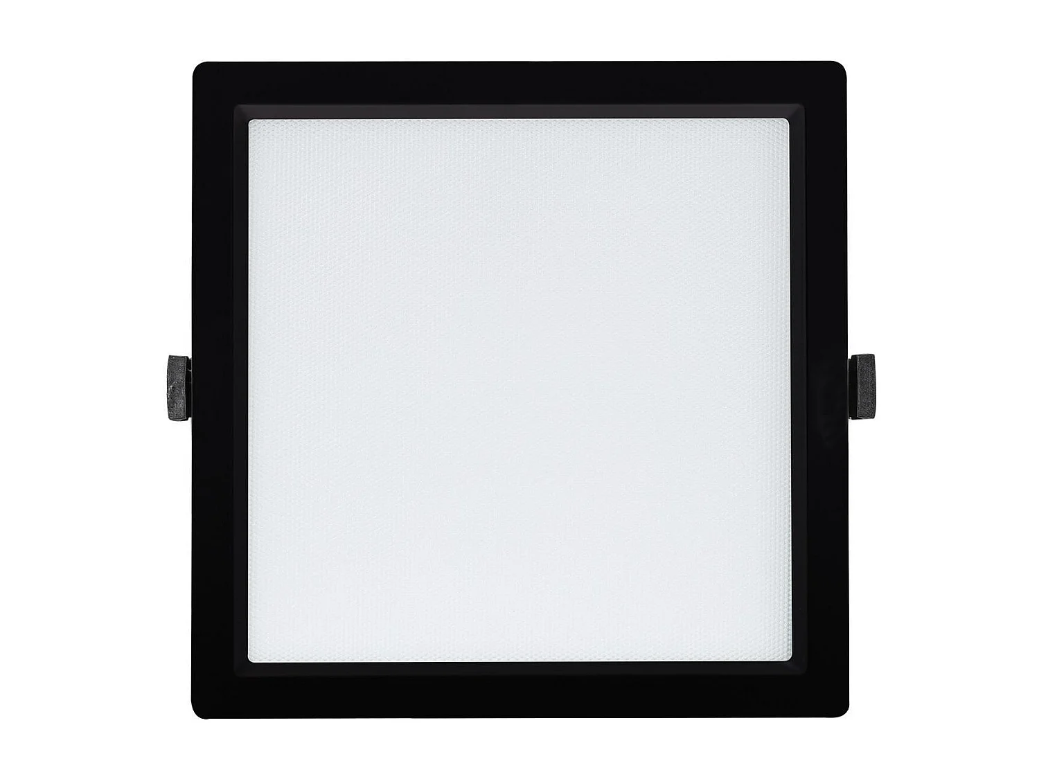 Downlight LED 40W Carré  Aero 130 lm/W Microprismatique  Coupe 210x210 mm Noir 4000K Blanc neutre