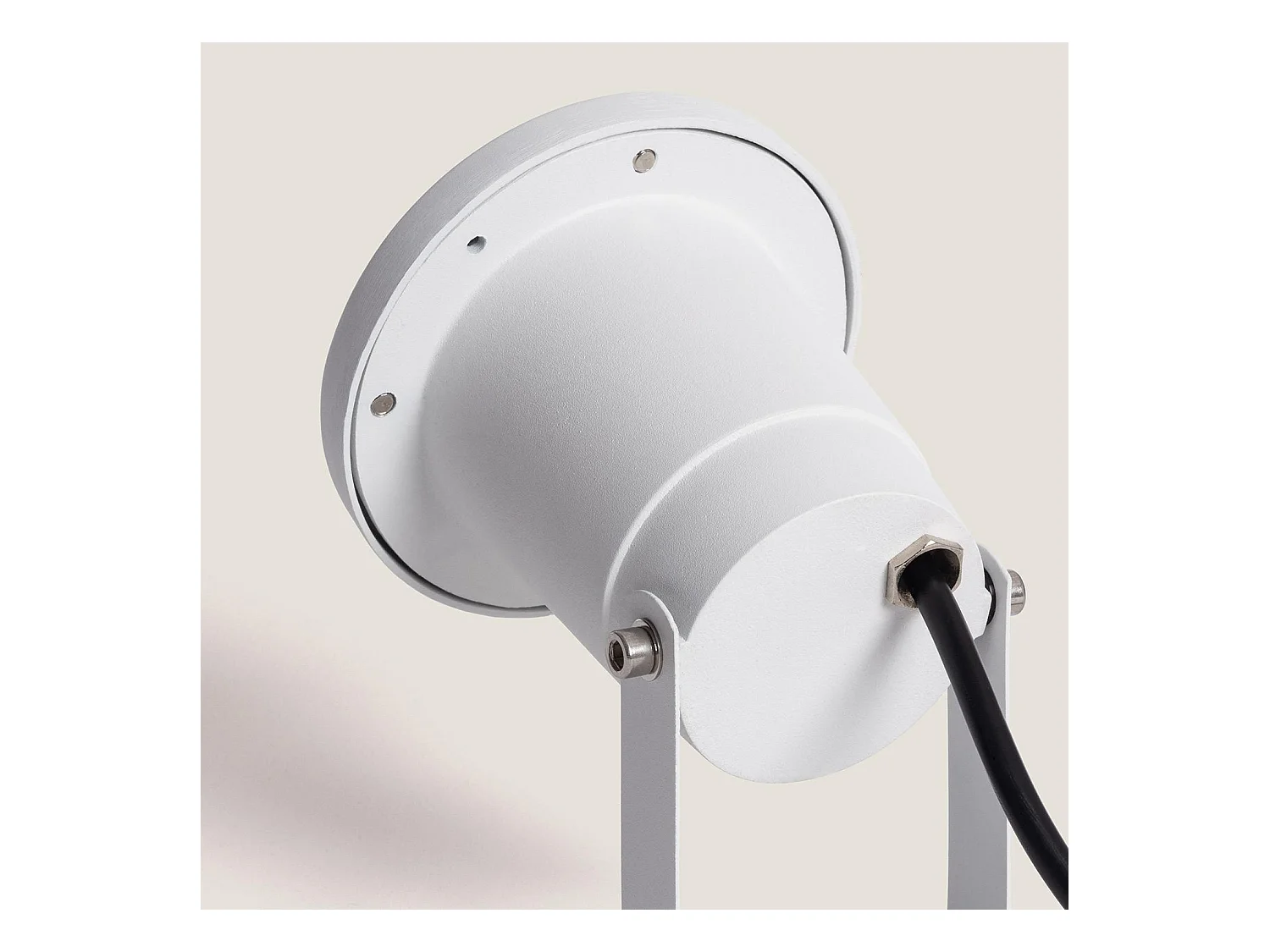 Foco Exterior GU10 Aluminio con Pincho Begira Blanco