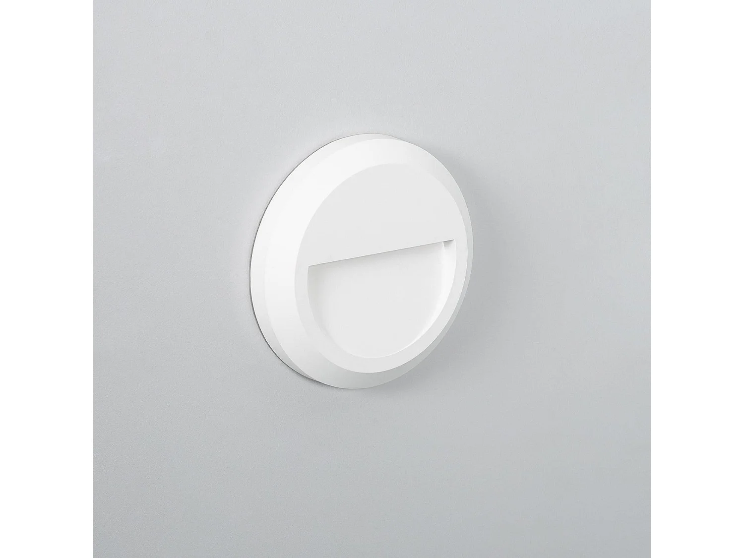 Balise LED Extérieure En Saillie au Mur Ronde Edulis Blanche 4000K Blanc neutre