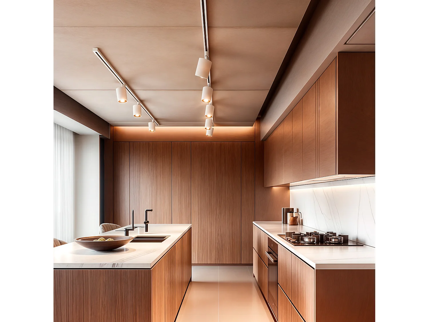 Spot LED sur Rail Triphasé 30W Fasano CCT Sélectionnable Dimmable DALI Blanc (2700K - 3200K - 4000K) Sélectionnable