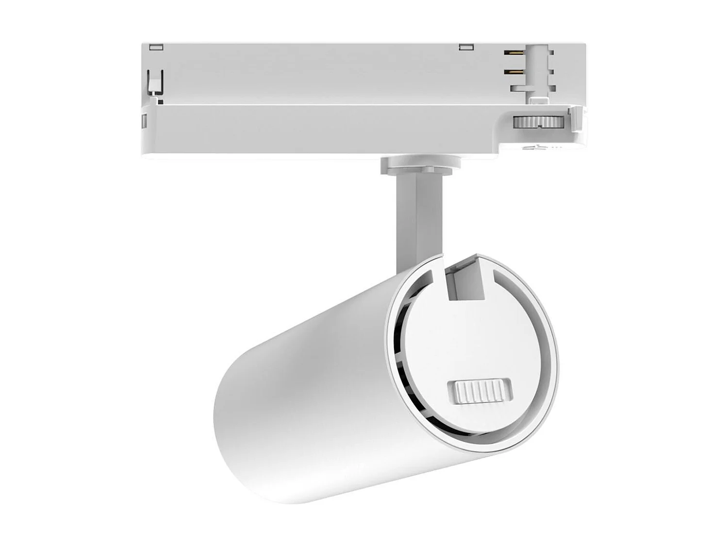Spot LED sur Rail Triphasé 30W Fasano CCT Sélectionnable Dimmable DALI Blanc (2700K - 3200K - 4000K) Sélectionnable