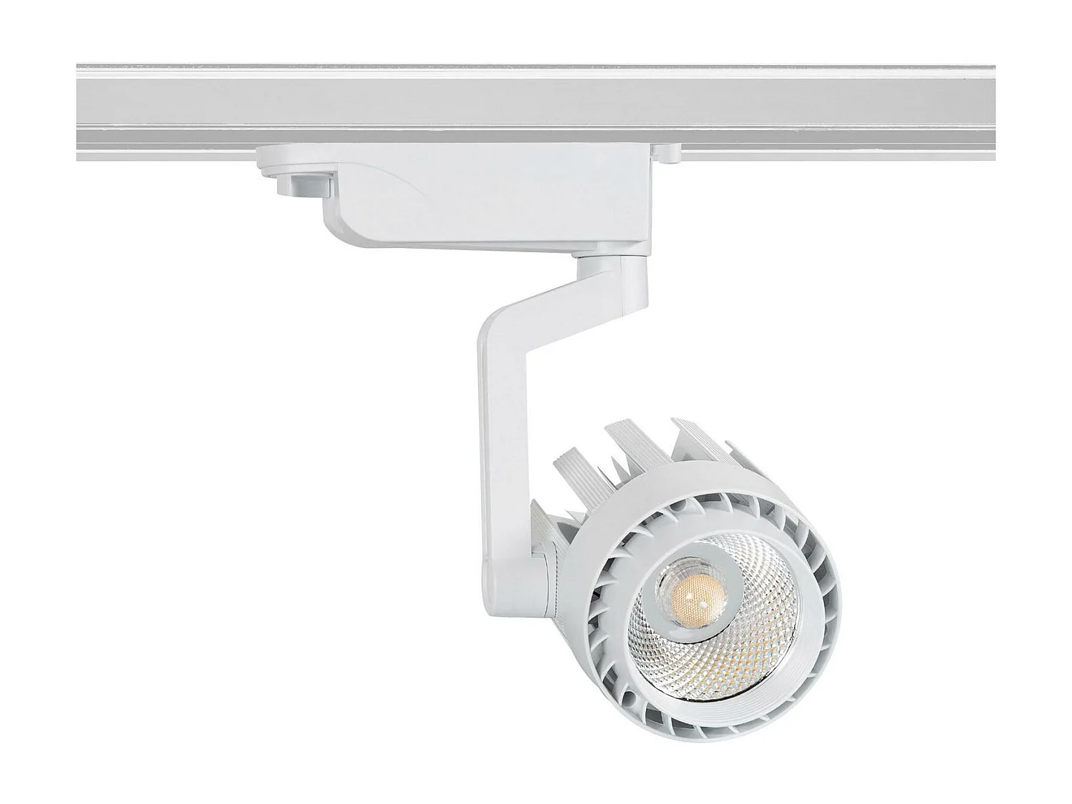 Spot LED sur Rail Monophasé 30W Dora Blanc 5000K Blanc froid