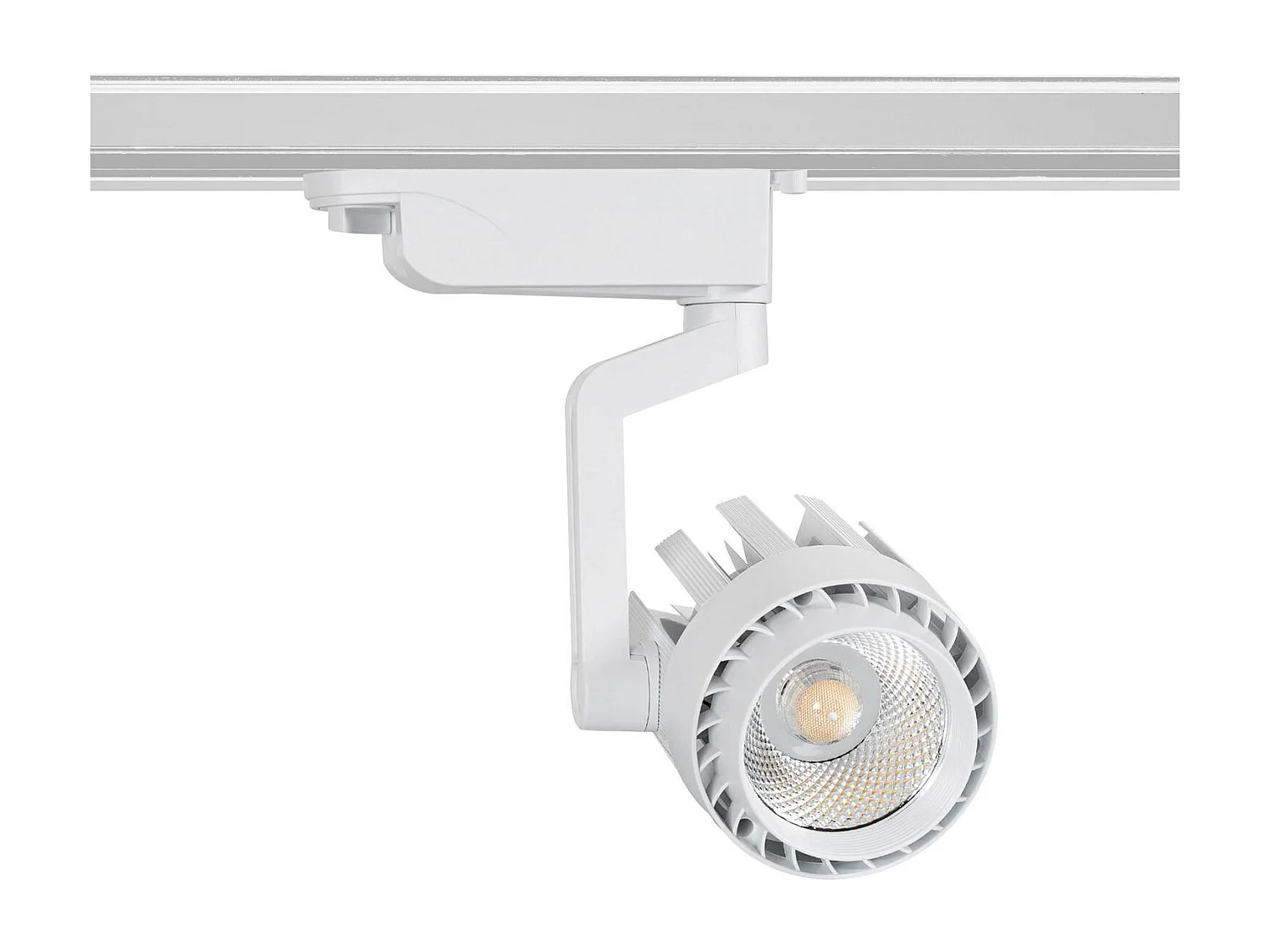 Spot LED sur Rail Monophasé 30W Dora Blanc 5000K Blanc froid