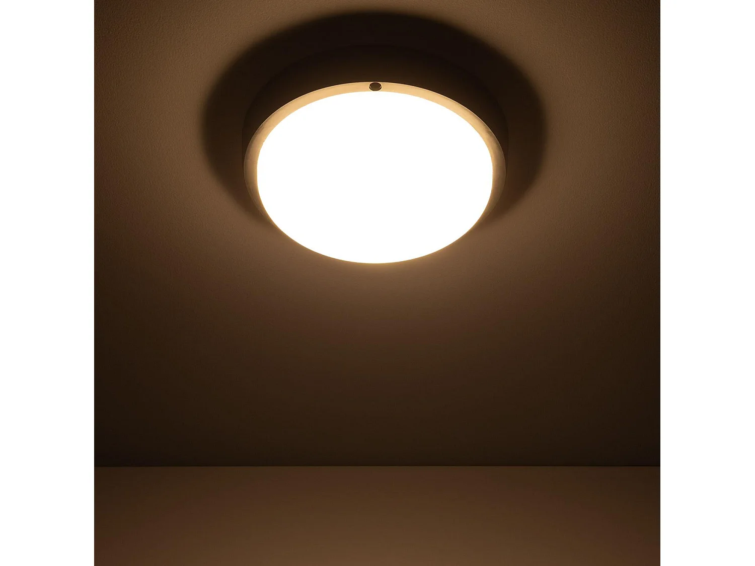 Plafón LED 25W Circular para Exterior Ø175 mm IP65 Hublot Black 3000K Blanco Cálido