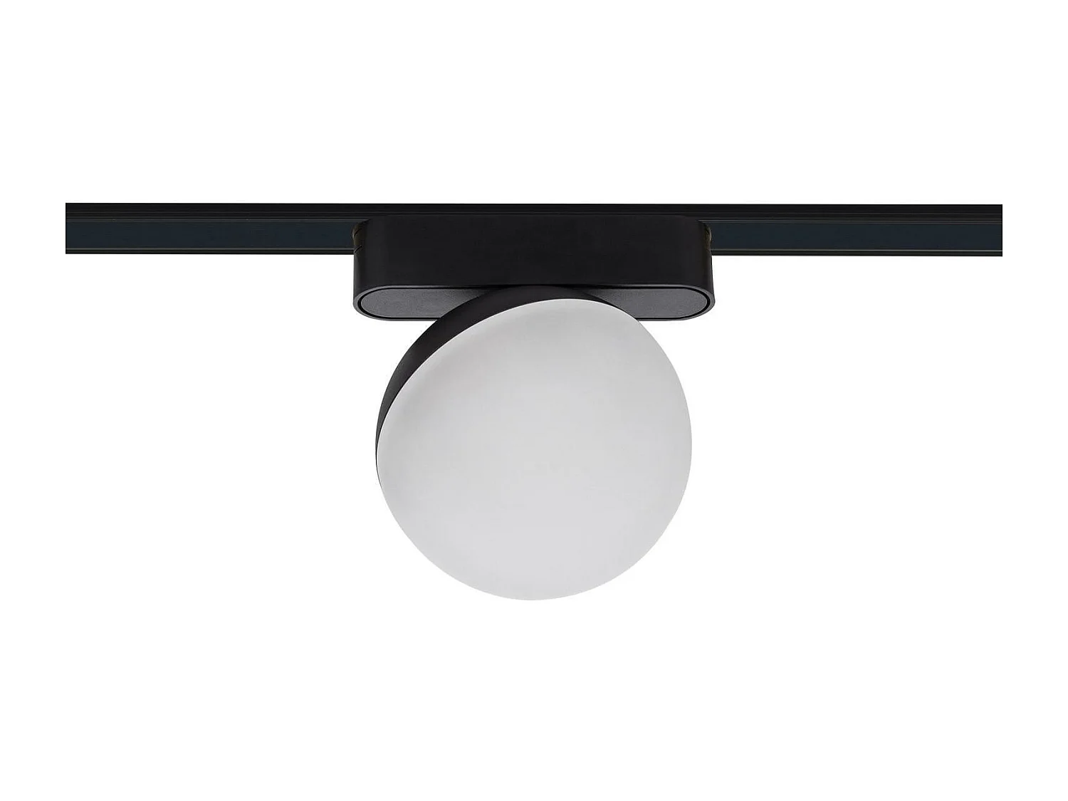 Spot LED sur Rail Magnétique 25mm Extra-Plat 10W 48V Ø100 mm Noir 2700K Blanc chaud