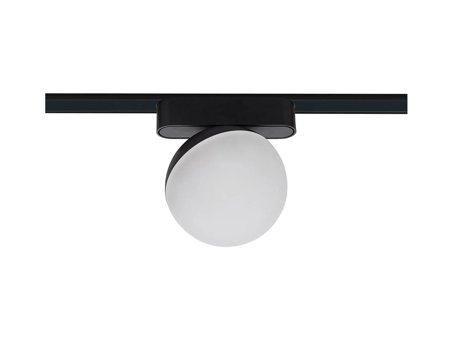 Spot LED sur Rail Magnétique 25mm Extra-Plat 10W 48V Ø100 mm Noir 2700K Blanc chaud