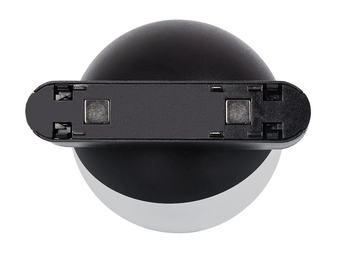 Spot LED sur Rail Magnétique 25mm Extra-Plat 10W 48V Ø100 mm Noir 2700K Blanc chaud