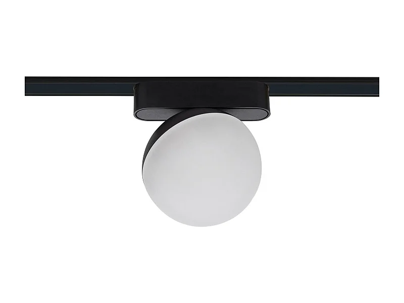Spot LED sur Rail Magnétique 25mm Extra-Plat 10W 48V Ø100 mm Noir 2700K Blanc chaud