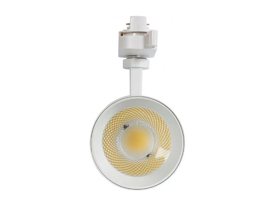 Spot LED sur Rail Monophasé 30W Mallet Dimmable Blanc 3000K Blanc chaud