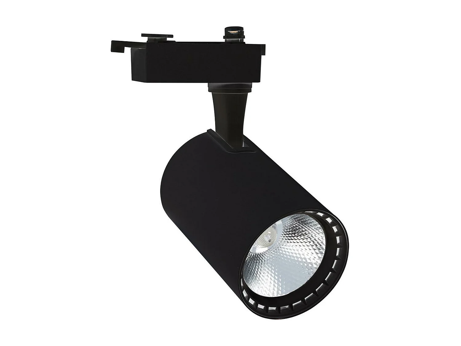 Spot LED sur Rail Monophasé 30W Bron Noir 3000K Blanc chaud