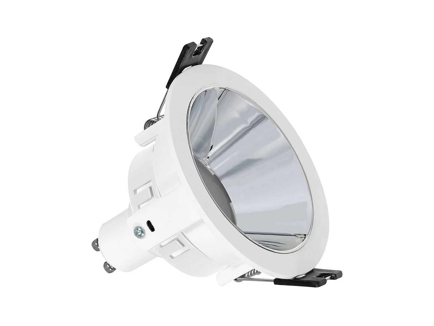 Downlight Conico GU10 6W PC Galvanizzato Foro Ø 75mm No Flicker 6500K Bronzo Bianco Freddo