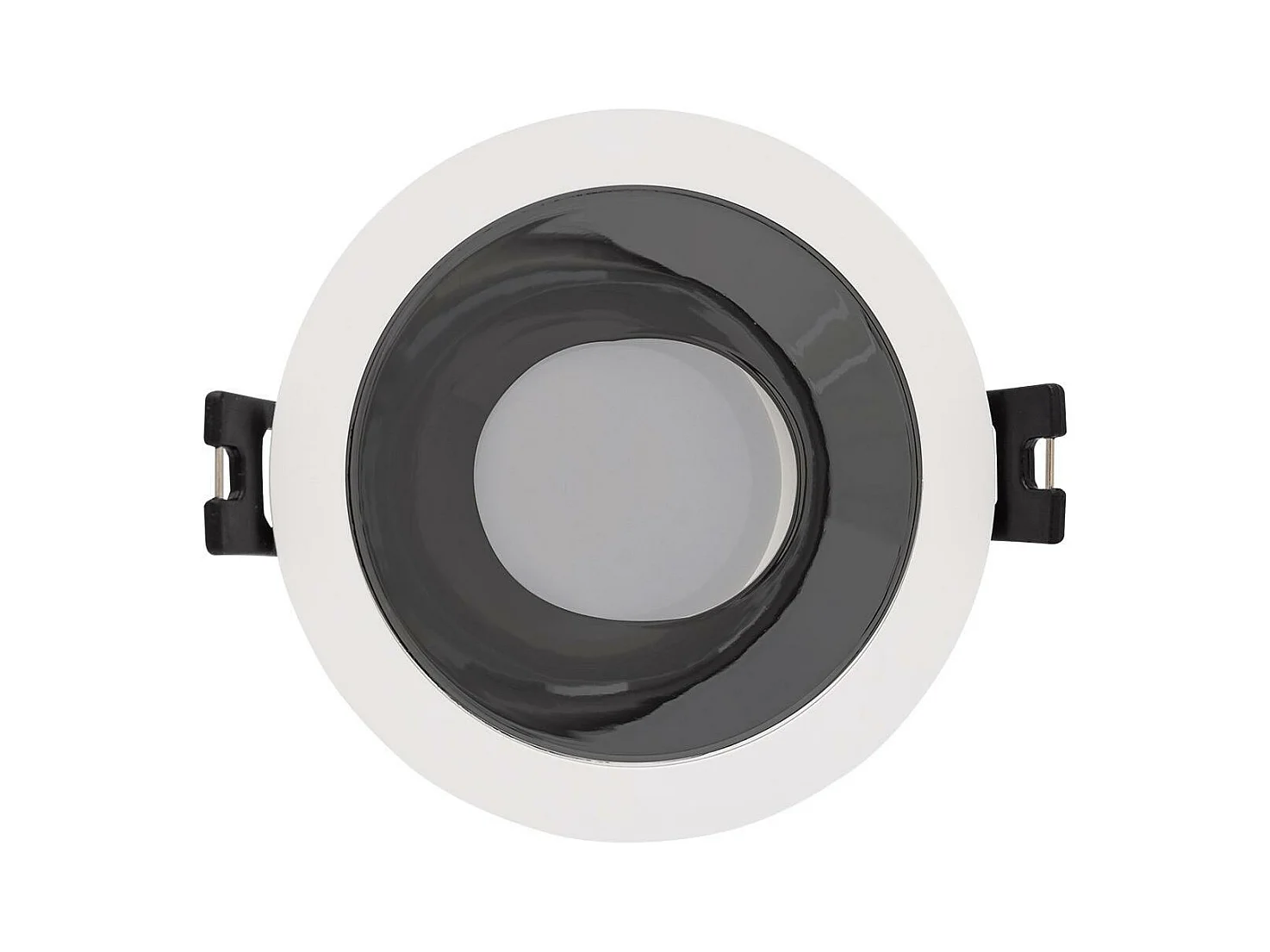 Downlight Conico GU10 6W PC Galvanizzato Foro Ø 75mm No Flicker 6500K Bronzo Bianco Freddo