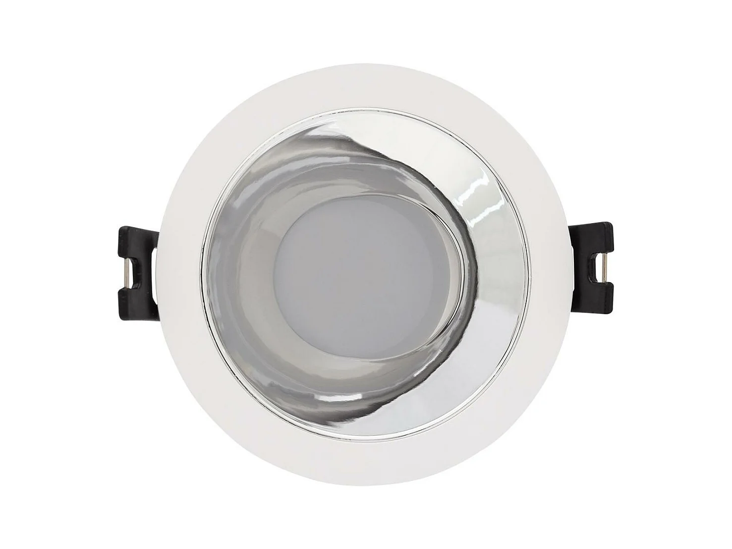 Downlight Conico GU10 6W PC Galvanizzato Foro Ø 75mm No Flicker 6500K Bronzo Bianco Freddo