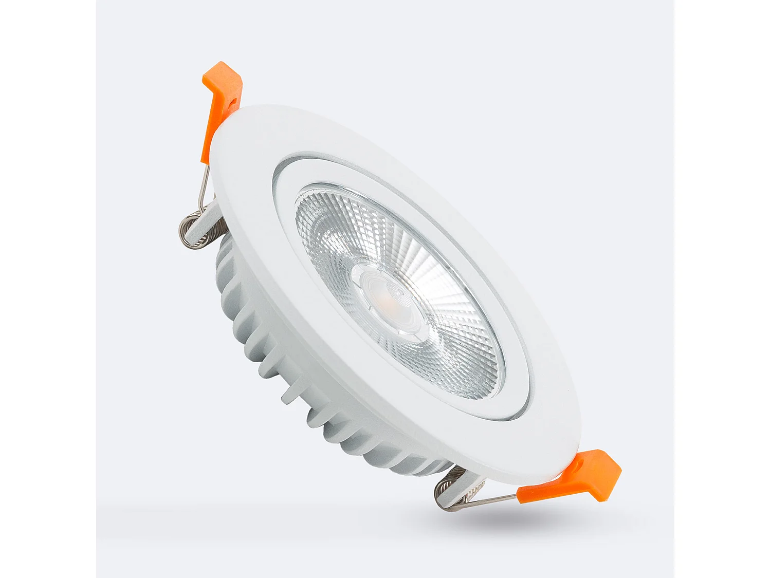 Spot Downlight LED 10W Rond COB CRI90 Slim Coupe Ø 90 mm No Flicker 4000K Blanc neutre