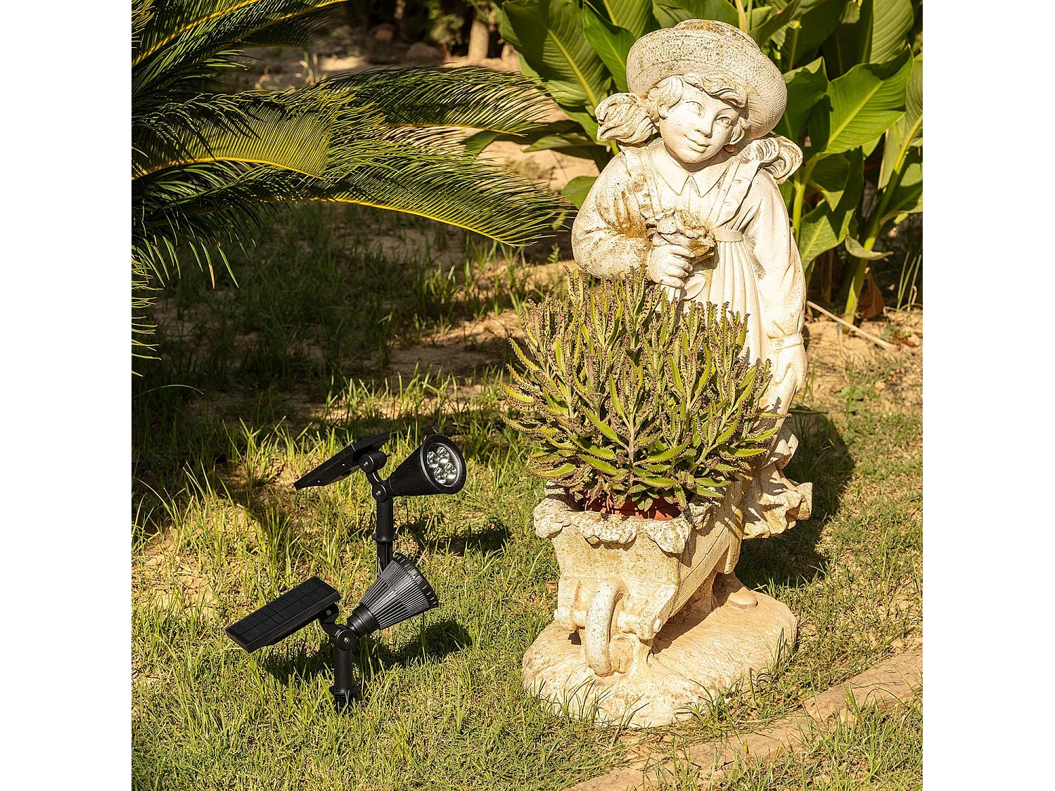 Faretto LED Solare RGBW Meillion con Picchetto IP65 RGB