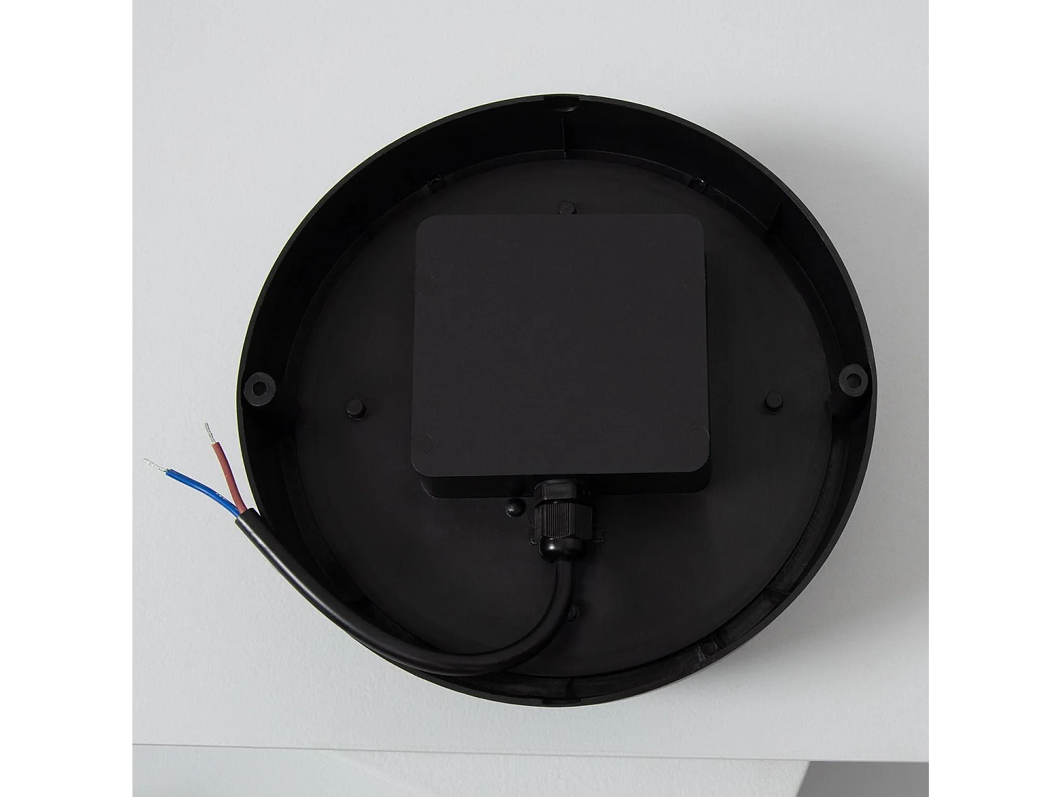 Plafonnier LED Extérieur Rond 25W Hublot Black IP65 Ø175 mm 6500K Blanc froid