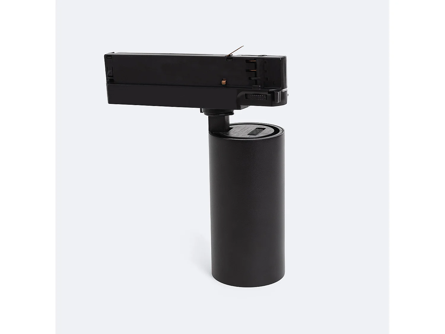 Spot LED sur Rail Triphasé 20W Fasano Dimmable CCT Noir 2700K Blanc chaud