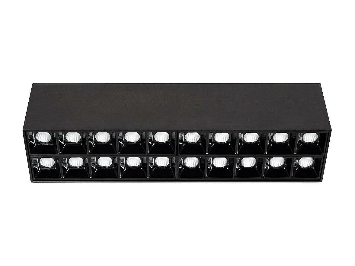 Spot Linéaire Optic LED en Saillie 270mm 32W CRI90 (UGR16) Blanc Chaud  3000K