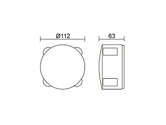 Balise LED Extérieure 4W en Saillie au Mur Forum  3000K Blanc chaud