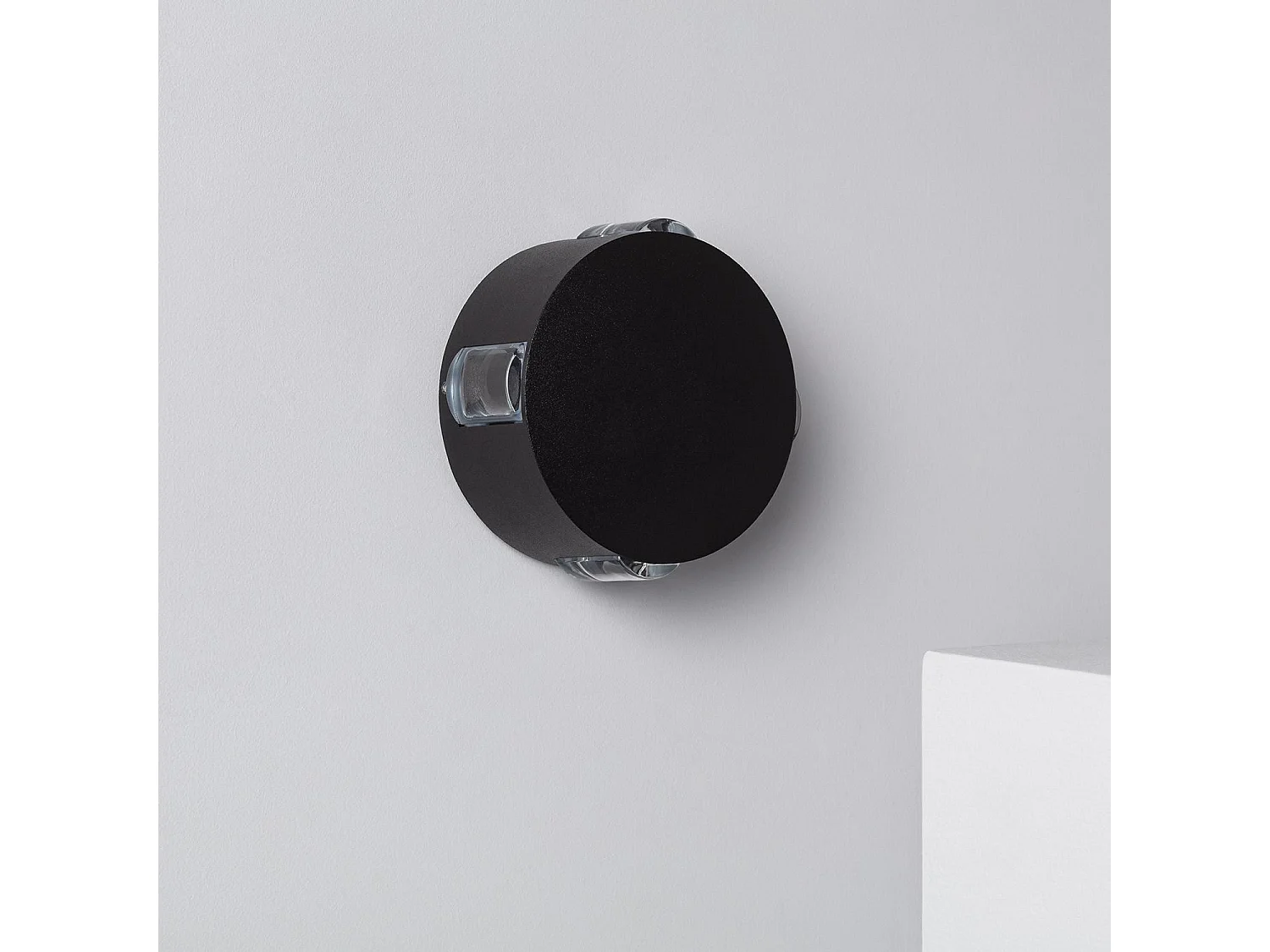Balise Murale Extérieure LED 4W Saillie Aluminium Forum 3000K Blanc chaud