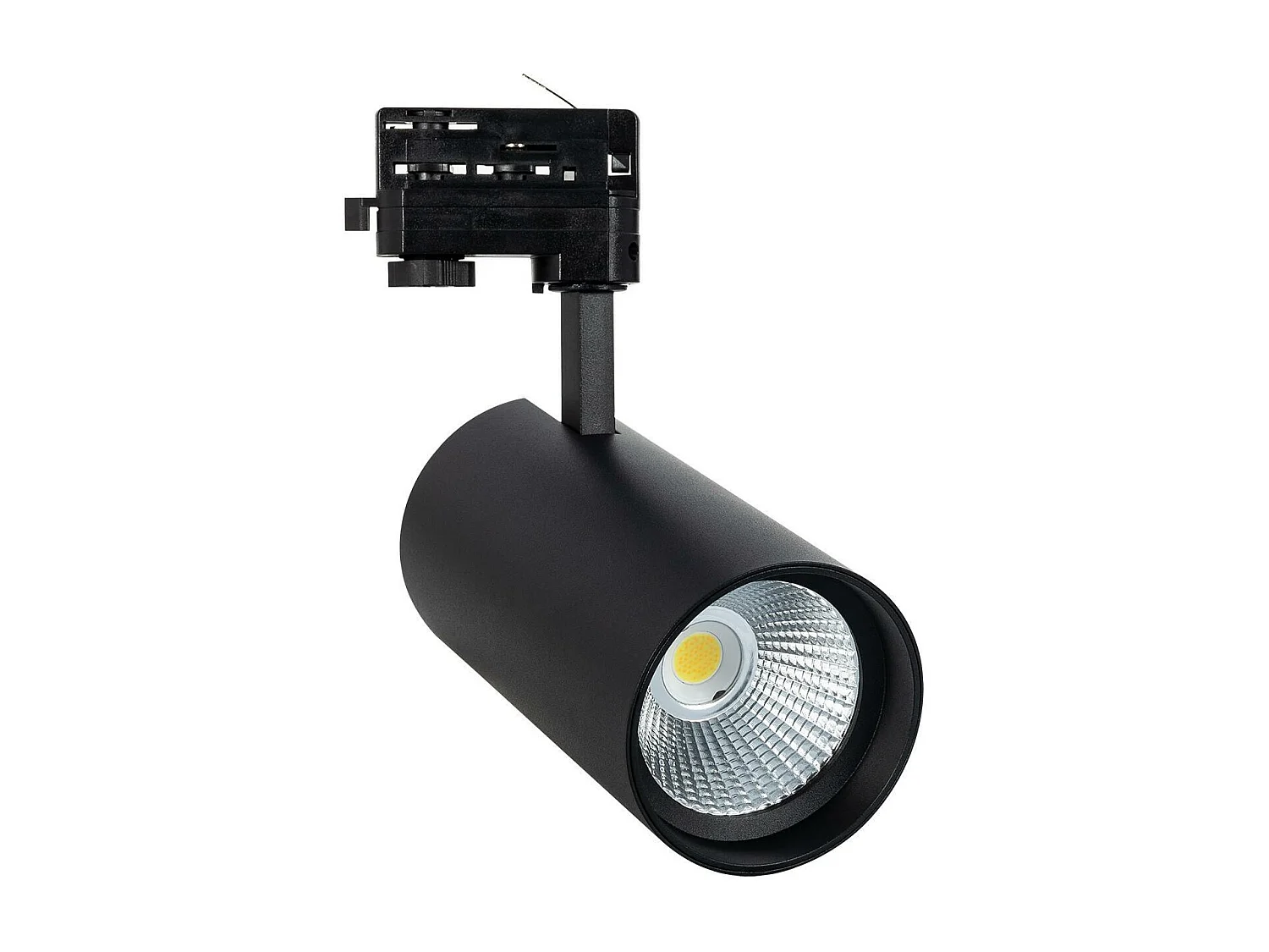 Spot LED sur Rail Triphasé 30W d'Angelo LIFUD Noir 4000K Blanc neutre