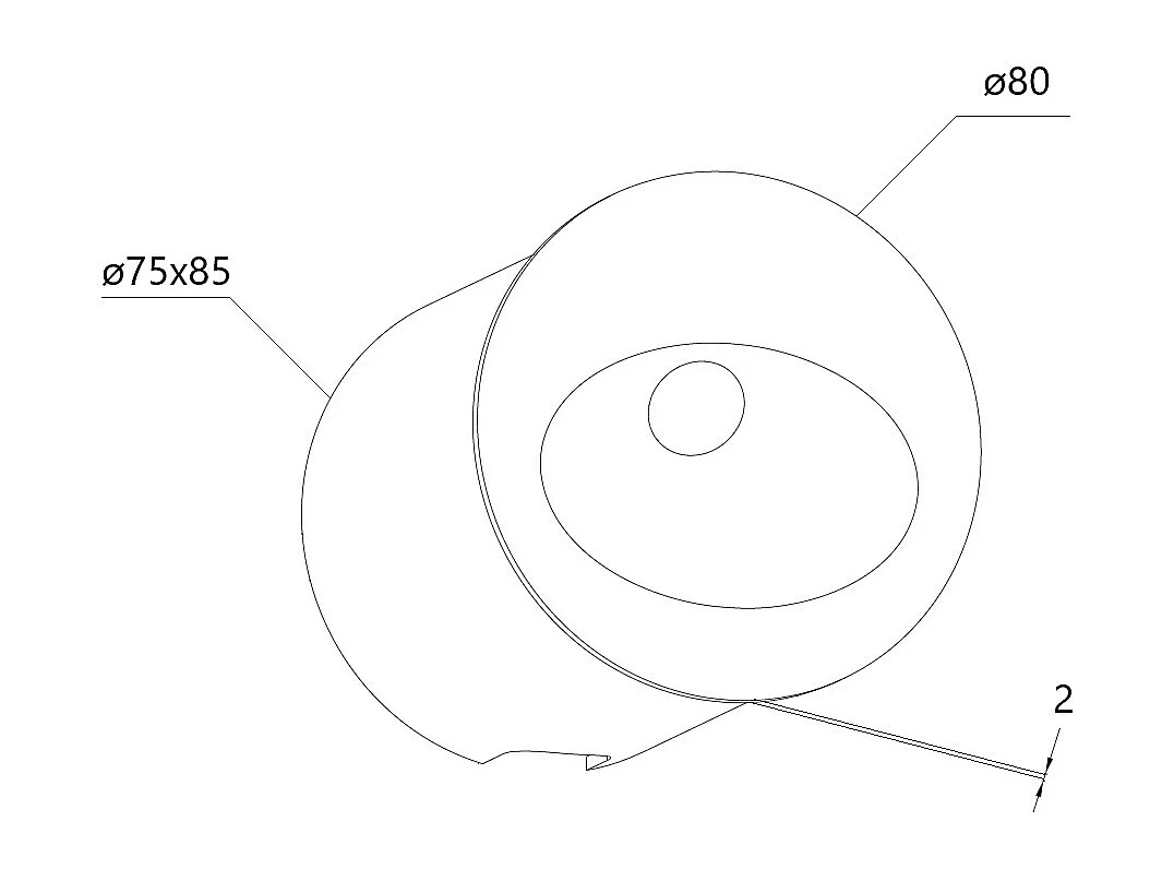 Baliza Exterior LED 3W Empotrable Pared Circular Blanco Coney 2700K Blanco Cálido