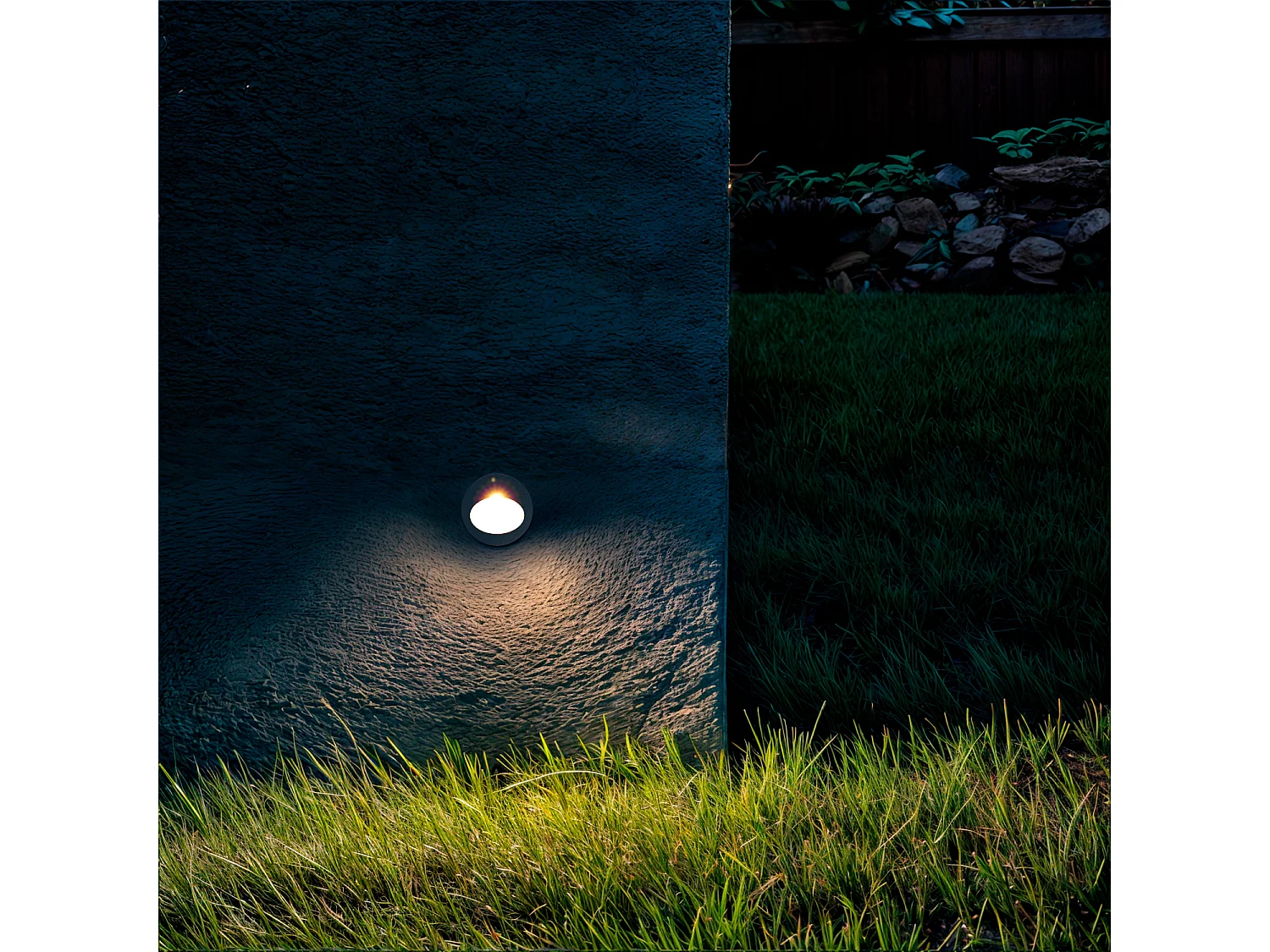 Balise Extérieure Murale LED Encastrable 3W Ronde Coney Blanche  2700K Blanc chaud