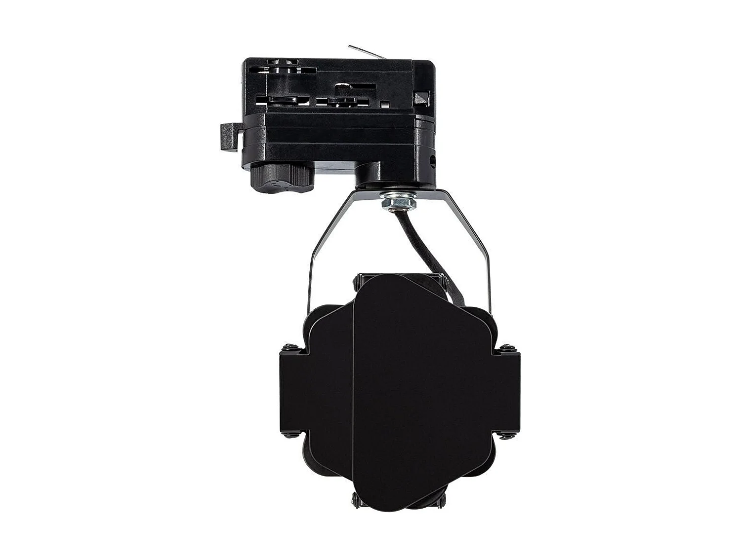 Spot à Douille sur Rail Monophasé Cinema Kurangna pour Ampoule GU10 Noir