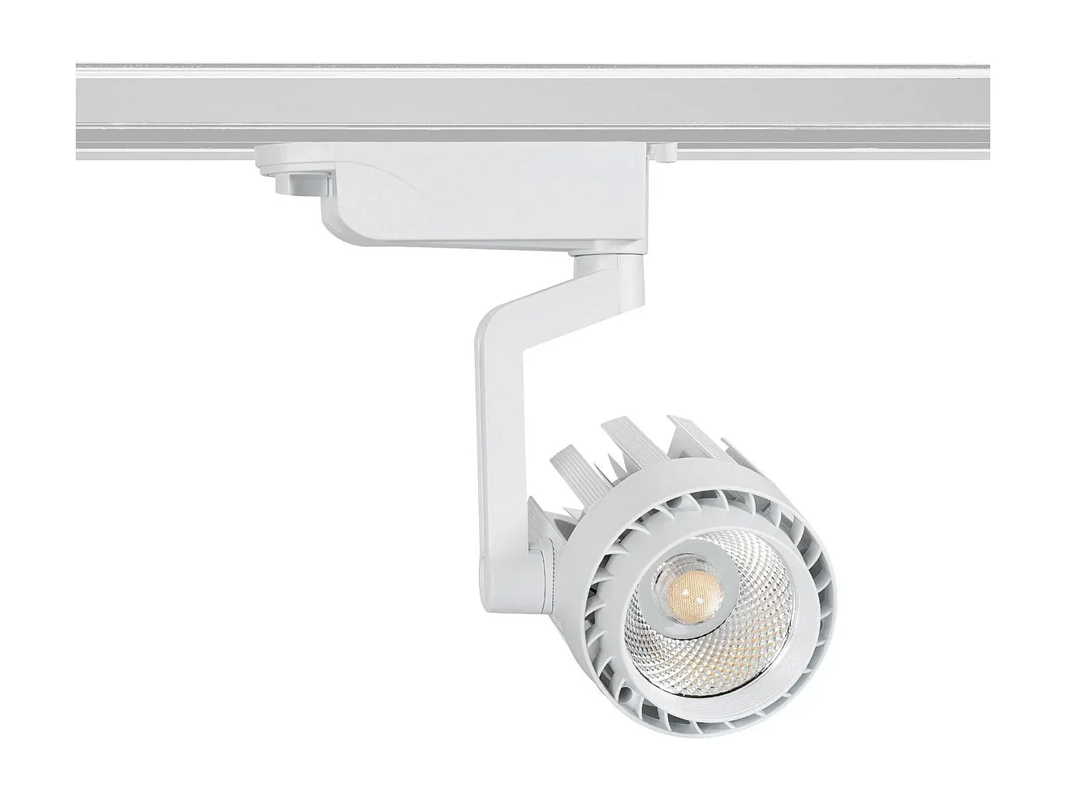 Spot LED sur Rail Monophasé 30W Dora Blanc 3000K Blanc chaud