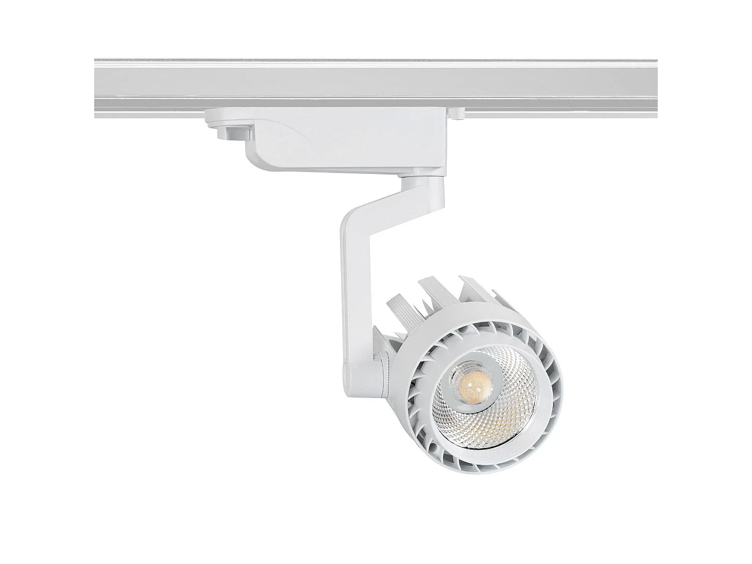 Spot LED sur Rail Monophasé 30W Dora Blanc 3000K Blanc chaud