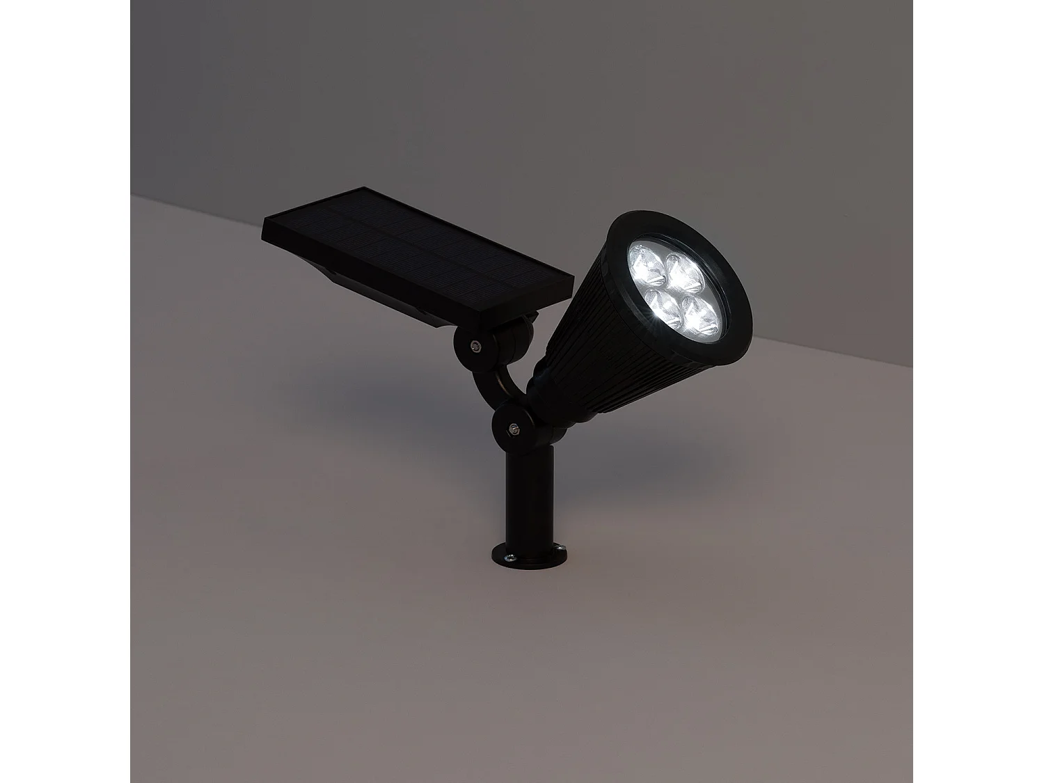 Foco Solar Exterior LED con Pincho Meillion 4000K Blanco Neutro